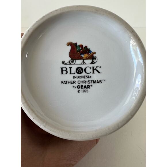 Vintage Father Christmas mug by Block, 1995, two sided - Picture 5 of 6